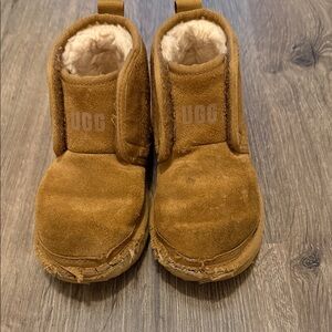 UGG Tan Suede Toddler Booties